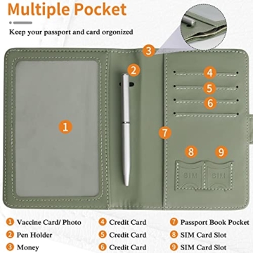 Stylish TIGARI Passport Holder with RFID Protection