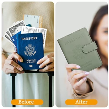 Stylish TIGARI Passport Holder with RFID Protection