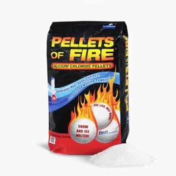 Snow Joe Pellets of Fire 99% Pure Calcium Chloride Pellets, Ice Melter for Driveways, Sidewalks, & C...