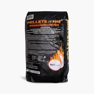 Snow Joe Pellets of Fire 99% Pure Calcium Chloride Pellets, Ice Melter for Driveways, Sidewalks, & Concrete, 50 Pounds