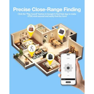 Air Tags for Android - 4 Pack with 2 Year Battery Life