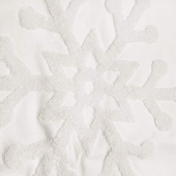 HUAGUOGUO 18 x 18 Christmas Snowflake Pillow Covers