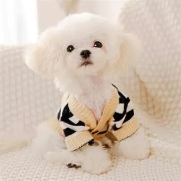 BOKOU Luxury Dog Sweater for Small Dogs Cozy Wear