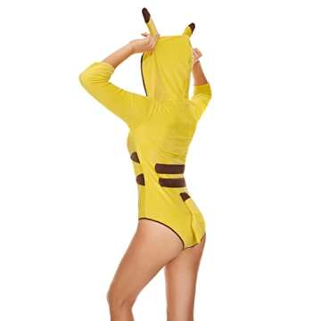 Stylish Womens Yellow Squirrel Cotton Romper for Fun Occasions