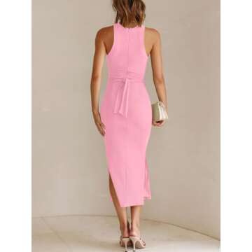 ANRABESS Womens Bodycon Summer Wedding Guest Dress