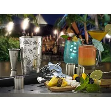 Barfly Cocktail Tin, Large 28 oz (828 ml), Stainless Steel, Tiki