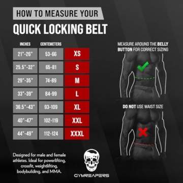 Gymreapers Weightlifting Belt with Quick Locking Mechanism