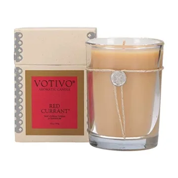 Votivo Red Currant Candle - Luxurious Scented Candle