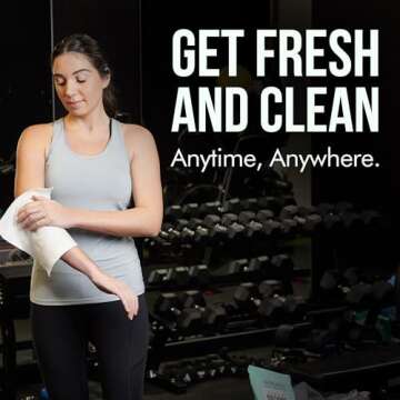 Extra Large Bath Wipes for Adults Bathing No Rinse - 40 Disposable Body Cleansing Wipes for Men, Women & Elderly - Great for Gym, Camping, Post Surgery - Shower Wipes