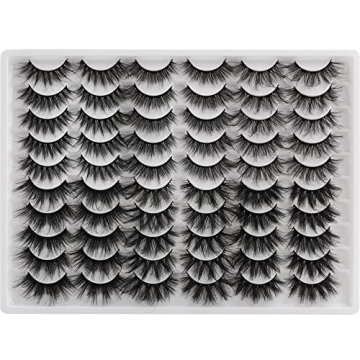 30 Pairs ALICE False Eyelashes - 20MM Fluffy Collection
