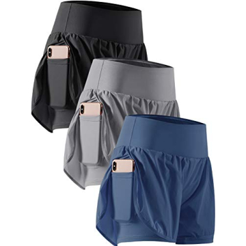CADMUS 2 in 1 Women's Workout Shorts – Athletic Gym Running Shorts