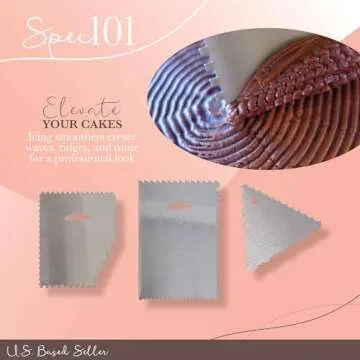 Spec101 Acacia Cake Turntable & Decorating Kit 12.8-Inch