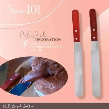 Spec101 Acacia Cake Turntable & Decorating Kit 12.8-Inch