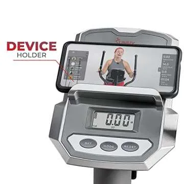 Sunny Health & Fitness Essentials Series Smart Elliptical Trainer with Exclusive SunnyFit® App Enhanced Bluetooth Connectivity - SF-E322002