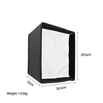 AMBITFUL 35.5cm x 29.5cm LED Video Light Diffuser Honeycomb Grid Softbox LED Panel Light Softbox + Honeycomb Grid for LED Panel Light?35.5X 29.5cm/14''x11.6''