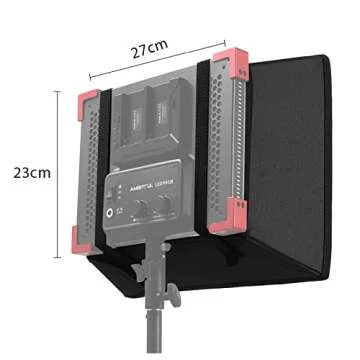 AMBITFUL 35.5cm x 29.5cm LED Video Light Diffuser Honeycomb Grid Softbox LED Panel Light Softbox + Honeycomb Grid for LED Panel Light?35.5X 29.5cm/14''x11.6''