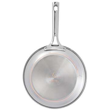 Emeril Lagasse 12 Piece Stainless Steel Cookware Set With Copper Core, Induction Compatible, Dishwasher Safe, Silver