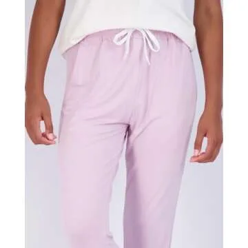 Real Essentials Women's Lounge Jogger Soft Teen Sleepwear Pajamas Fashion Loungewear Yoga Pant Active Athletic Track Running Workout Casual wear Ladies Yoga Sweatpants Pockets, Set 11, S, Pack of 3