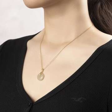 Lucky Green Jade Pendants Silver Necklace Jewelry for Women Handmade Genuine Hetian Jade 14K Gold Plated 925 Sterling Silver Simple Classic Style Bring Good Fortune Great Gift for Her