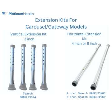 Platinum Health Carousel Sliding Shower Chair Tub Transfer Bench with Swivel Seat, Premium Padded, Pivoting Arms, Adjustable Space Saving Design for Tubs, Inside Shower, for Handicap & Seniors, Blue