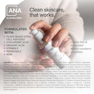 Peptide Eye Gel: Natural & Organic Under Eye Treatment