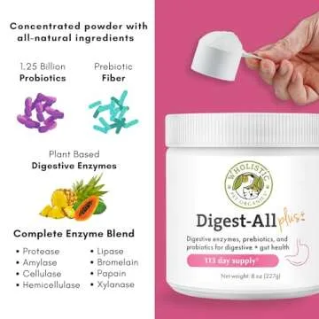 Wholistic Digest-All Plus Probiotics for Dogs & Cats - 4 Oz