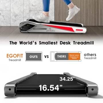 Compact Ego Fit Walker Pro M1 Under Desk Treadmill for Home