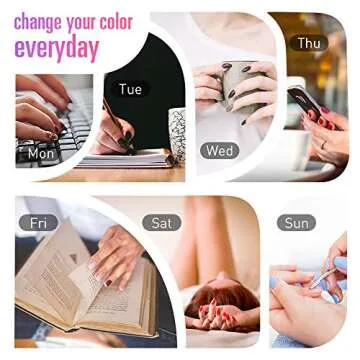 MEFA 18 Pcs Soak Off Gel Nail Polish, 16 Colors Gel + 1 Base Coat + 1 Top Coat(10ml/Bottle), UV Led Gel Polish Manicure Kit For Beginners Nail Art Salon Nail Design Set1