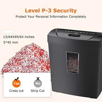 Bonsaii Paper Shredder with Overheat Protection for Home Use