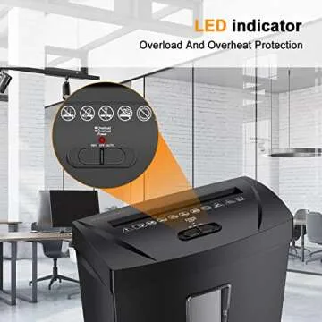Bonsaii Paper Shredder with Overheat Protection for Home Use