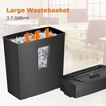 Bonsaii Paper Shredder with Overheat Protection for Home Use
