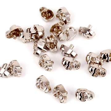 RUBYCA Skull Head Rapid Rivets and Studs, Metal Double Cap Compression Rivets, Speedy Rivets for Fab...