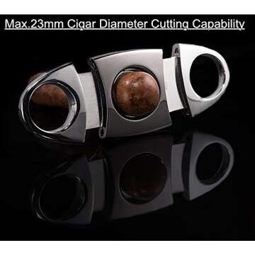 Premium Stainless Steel Cigar Cutter for Aficionados