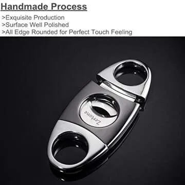 Premium Stainless Steel Cigar Cutter for Aficionados