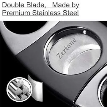 Premium Stainless Steel Cigar Cutter for Aficionados