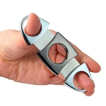 Premium Stainless Steel Cigar Cutter for Aficionados