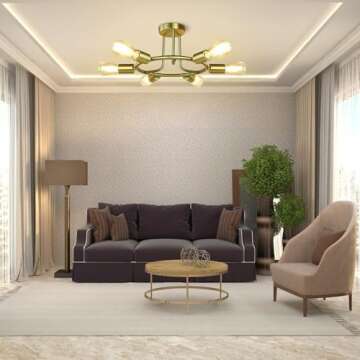 DLLT 6-Light Semi Flush Mount Ceiling Light Fixture