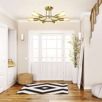 DLLT 6-Light Semi Flush Mount Ceiling Light Fixture