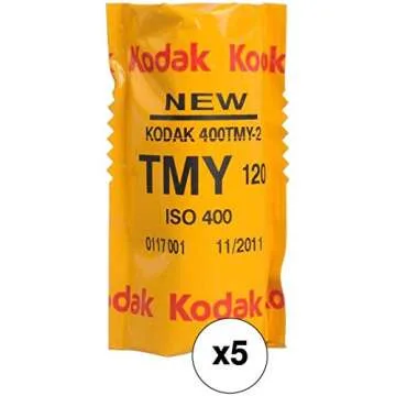 Kodak 856 8214 Professional 400 Tmax Black and White Negative Film 120 (ISO 400) 5 Roll Pack