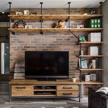 Niubid 20 Pack 3/4 inches Malleable Cast Iron Pipe Flange, Industrial Pipe Flanges for Threaded Black Pipes and Fittings, DIY Steampunk Industrial Vintage Style.