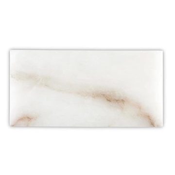 Santa Barbara Design Studio Hand-Crafted Alabaster Serving Tray, 14"L x 7"W