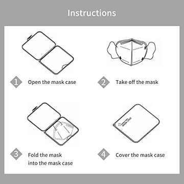 Ananko Pink Mask Storage Case for Travel and Organization