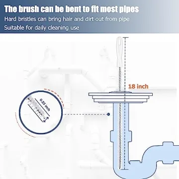 Drain Clog Remover & Hair Snake Cleaner Set - 9 Pack