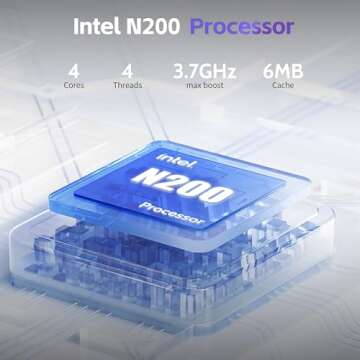 HP 15.6" HD Laptop - Intel Quad-Core N200, 16GB RAM, 128GB UFS, Silver (Renewed)