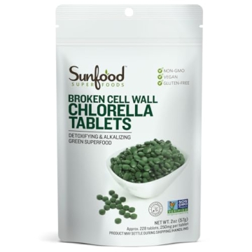 Sunfood Superfoods Chlorella Tablets - Pure Nutrition for a Healthy Life