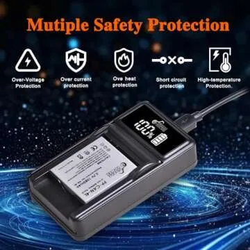 NB-4L Battery Charger for Canon PowerShot Cameras