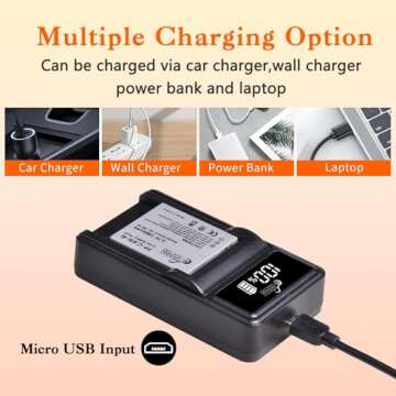 NB-4L Battery Charger for Canon PowerShot Cameras