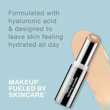 Neutrogena Hydro Boost Hydrating Concealer Stick for Dry Skin, Oil-Free, Lightweight, Non-Greasy and Non-Comedogenic Cover-Up Makeup with Hyaluronic Acid, 30 Light/Medium, 0.12 Oz