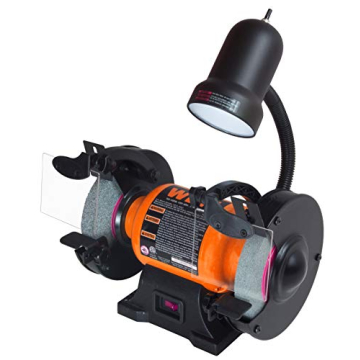 WEN Powerful 6-Inch Bench Grinder with Flexible Light
