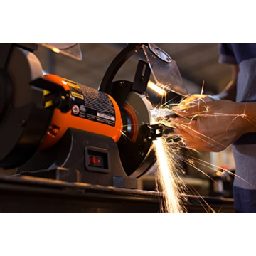 WEN Powerful 6-Inch Bench Grinder with Flexible Light